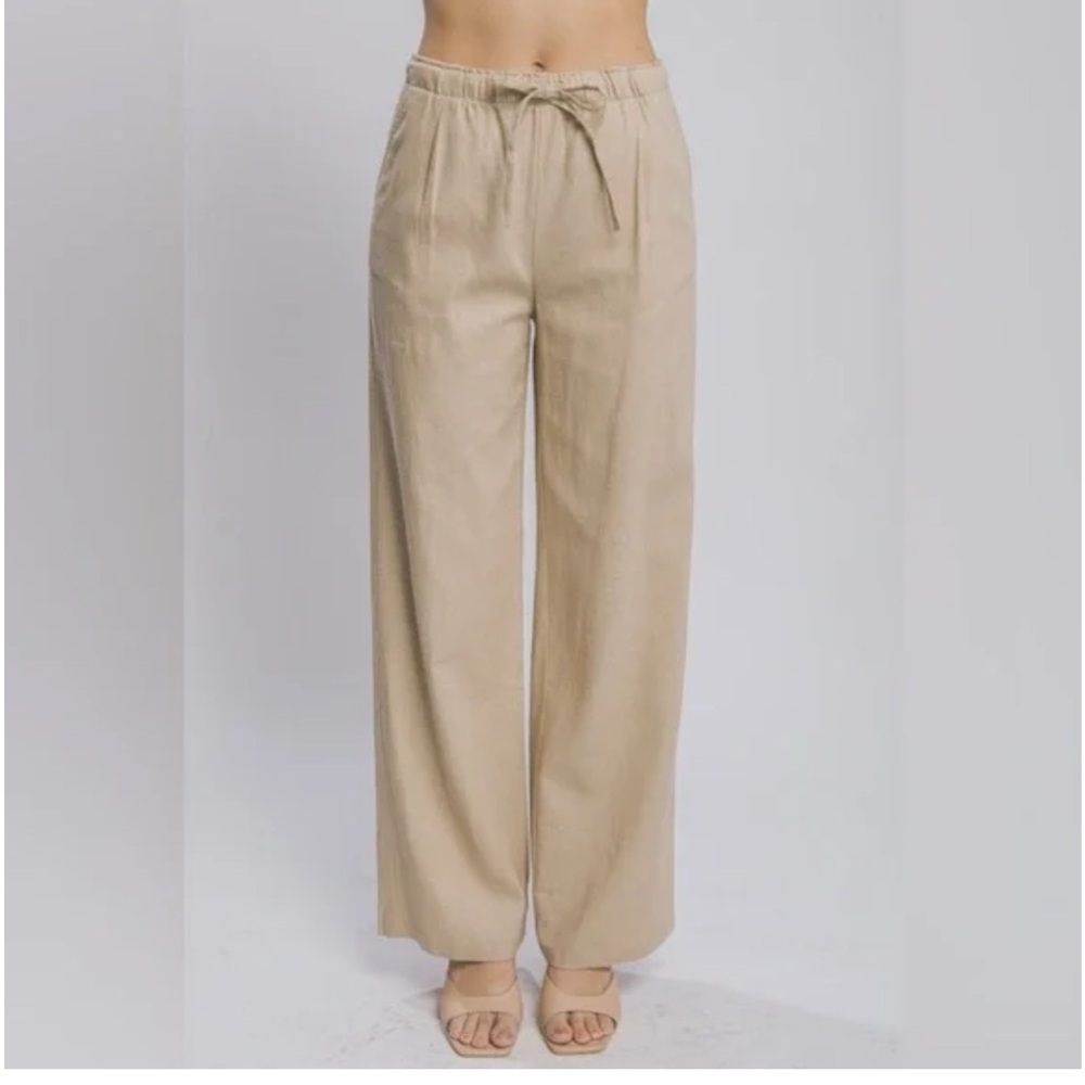 💚💚LOVE TREE GREEN LINEN PANTS-NWOT💚💚 - Picture 2 of 13